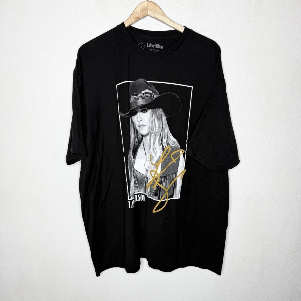 Lainey Wilson Country Western Singer Black T-Shirt Tee Shirt Womens 3XL